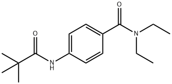 4-[(2,2-dimethylpropanoyl)amino]-N,N-diethylbenzamide Structure