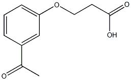 3-(3-acetylphenoxy)propanoic acid Structure