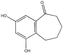 1,3-dihydroxy-6,7,8,9-tetrahydro-5H-benzo[a]cyclohepten-5-one 구조식 이미지