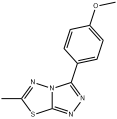 methyl 4-(6-methyl[1,2,4]triazolo[3,4-b][1,3,4]thiadiazol-3-yl)phenyl ether 구조식 이미지