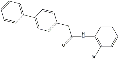 2-[1,1'-biphenyl]-4-yl-N-(2-bromophenyl)acetamide Structure