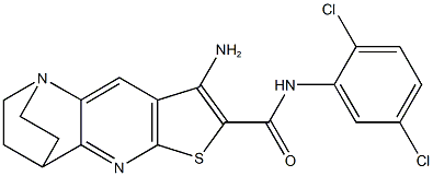 8-amino-N-(2,5-dichlorophenyl)-1,2,3,4-tetrahydro-1,4-ethanothieno[2,3-b][1,5]naphthyridine-7-carboxamide Structure