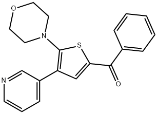 [5-(4-morpholinyl)-4-(3-pyridinyl)-2-thienyl](phenyl)methanone Structure