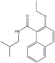 2-ethoxy-N-isobutyl-1-naphthamide 구조식 이미지