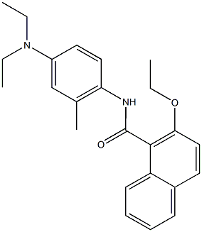 N-[4-(diethylamino)-2-methylphenyl]-2-ethoxy-1-naphthamide Structure