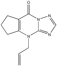 4-allyl-4,5,6,7-tetrahydro-8H-cyclopenta[d][1,2,4]triazolo[1,5-a]pyrimidin-8-one 구조식 이미지