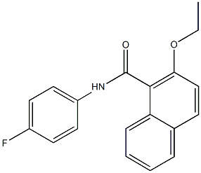 2-ethoxy-N-(4-fluorophenyl)-1-naphthamide 구조식 이미지