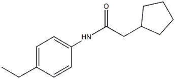 2-cyclopentyl-N-(4-ethylphenyl)acetamide 구조식 이미지