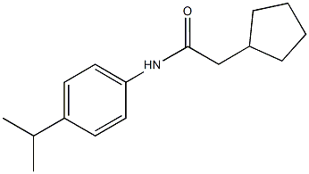 2-cyclopentyl-N-(4-isopropylphenyl)acetamide Structure