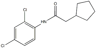 2-cyclopentyl-N-(2,4-dichlorophenyl)acetamide 구조식 이미지