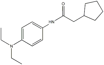 2-cyclopentyl-N-[4-(diethylamino)phenyl]acetamide 구조식 이미지