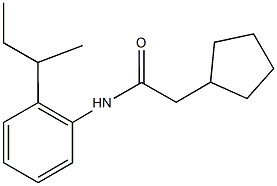 N-(2-sec-butylphenyl)-2-cyclopentylacetamide Structure