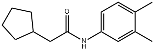 2-cyclopentyl-N-(3,4-dimethylphenyl)acetamide Structure