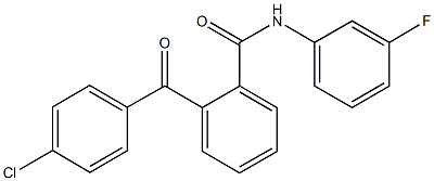 2-(4-chlorobenzoyl)-N-(3-fluorophenyl)benzamide Structure