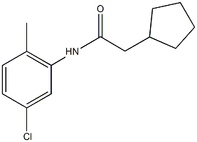 N-(5-chloro-2-methylphenyl)-2-cyclopentylacetamide 구조식 이미지