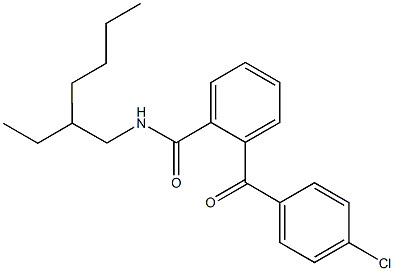 2-(4-chlorobenzoyl)-N-(2-ethylhexyl)benzamide 구조식 이미지