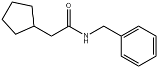 N-benzyl-2-cyclopentylacetamide 구조식 이미지