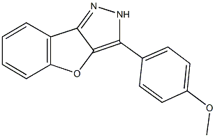 3-(4-methoxyphenyl)-1H-[1]benzofuro[3,2-c]pyrazole 구조식 이미지