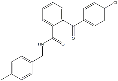 2-(4-chlorobenzoyl)-N-(4-methylbenzyl)benzamide Structure