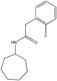 N-cycloheptyl-2-(2-fluorophenyl)acetamide 구조식 이미지