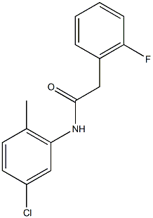 N-(5-chloro-2-methylphenyl)-2-(2-fluorophenyl)acetamide Structure