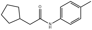 2-cyclopentyl-N-(4-methylphenyl)acetamide 구조식 이미지