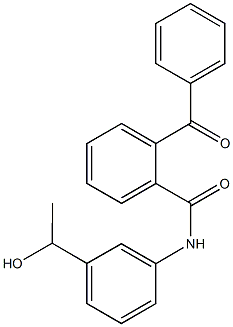 2-benzoyl-N-[3-(1-hydroxyethyl)phenyl]benzamide Structure