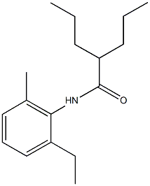 N-(2-ethyl-6-methylphenyl)-2-propylpentanamide Structure