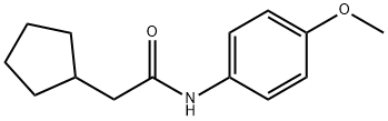 2-cyclopentyl-N-(4-methoxyphenyl)acetamide 구조식 이미지