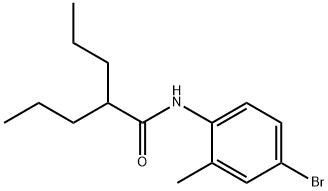 N-(4-bromo-2-methylphenyl)-2-propylpentanamide 구조식 이미지