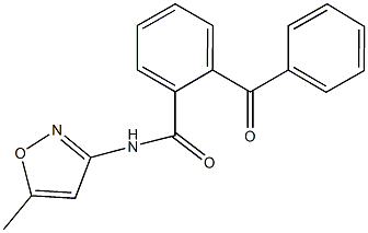 2-benzoyl-N-(5-methyl-3-isoxazolyl)benzamide Structure