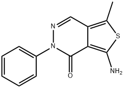 7-amino-5-methyl-2-phenylthieno[3,4-d]pyridazin-1(2H)-one Structure