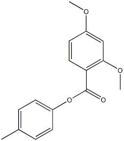 4-methylphenyl 2,4-dimethoxybenzoate 구조식 이미지