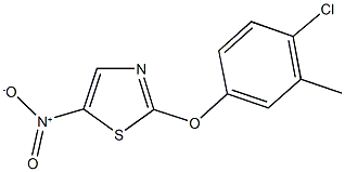 2-(4-chloro-3-methylphenoxy)-5-nitro-1,3-thiazole Structure