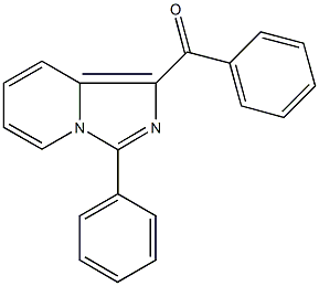 phenyl(3-phenylimidazo[1,5-a]pyridin-1-yl)methanone 구조식 이미지