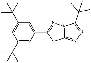 3-tert-butyl-6-(3,5-ditert-butylphenyl)[1,2,4]triazolo[3,4-b][1,3,4]thiadiazole Structure