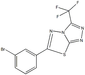 6-(3-bromophenyl)-3-(trifluoromethyl)[1,2,4]triazolo[3,4-b][1,3,4]thiadiazole Structure