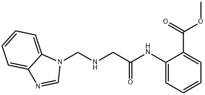 methyl 2-({[(1H-benzimidazol-1-ylmethyl)amino]acetyl}amino)benzoate Structure