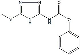 phenyl 5-(methylsulfanyl)-4H-1,2,4-triazol-3-ylcarbamate 구조식 이미지