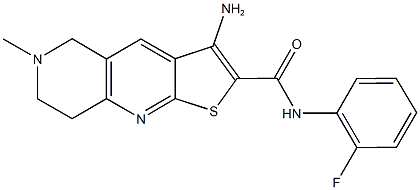 3-amino-N-(2-fluorophenyl)-6-methyl-5,6,7,8-tetrahydrothieno[2,3-b][1,6]naphthyridine-2-carboxamide Structure