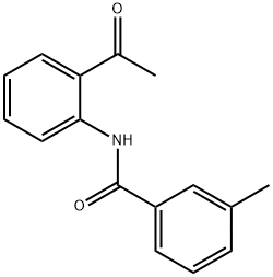 N-(2-acetylphenyl)-3-methylbenzamide 구조식 이미지
