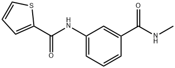 N-{3-[(methylamino)carbonyl]phenyl}-2-thiophenecarboxamide Structure