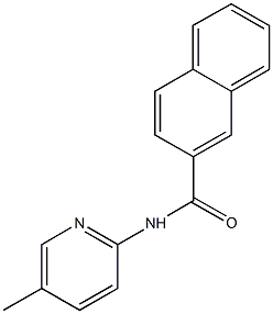 N-(5-methyl-2-pyridinyl)-2-naphthamide 구조식 이미지