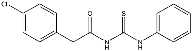 N-[(4-chlorophenyl)acetyl]-N'-phenylthiourea 구조식 이미지