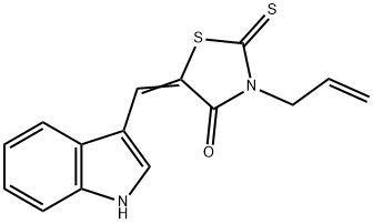 3-allyl-5-(1H-indol-3-ylmethylene)-2-thioxo-1,3-thiazolidin-4-one Structure