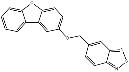 6-[(dibenzo[b,d]furan-2-yloxy)methyl]-2lambda~4~delta~2~,1,3-benzothiadiazole Structure