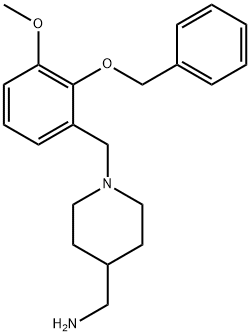 N-[2-(benzyloxy)-3-methoxybenzyl]-N-(4-piperidinylmethyl)amine Structure