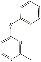 2-methylpyrimidin-4-yl phenyl sulfide Structure