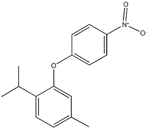 1-isopropyl-4-methyl-2-(4-nitrophenoxy)benzene 구조식 이미지