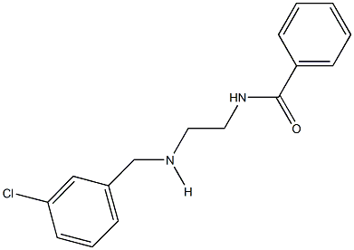 N-{2-[(3-chlorobenzyl)amino]ethyl}benzamide 구조식 이미지